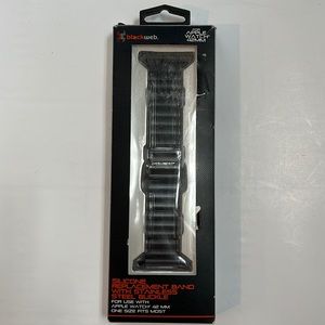 Blackweb Silicone Replacement Band With Stainless Steel Buckle (New) #419